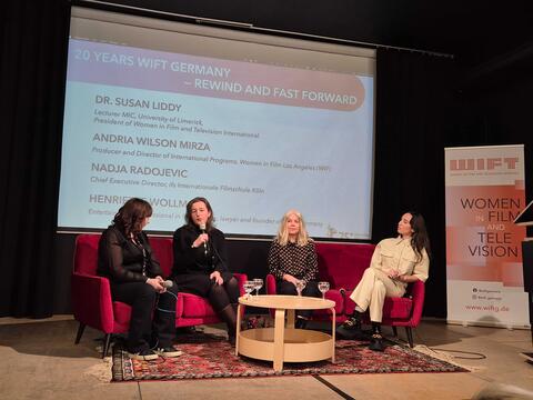 ifs-Geschäftsführerin Nadja Radojevic war Gesprächsgast der Diskussionsrunde »20 Years WIFT Germany – Rewind and Fast Forward« von WIFT - Women in Film and Television Germany