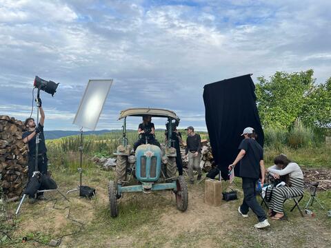 Am Filmset vom BA-Abschlussfilm »Treibsand«