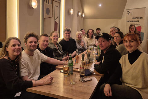 Gruppenfoto vom European Showrunner Network Dinner