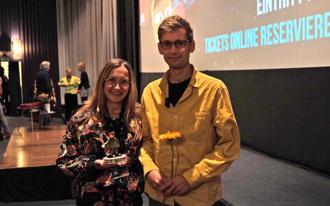 Regisseurin Niva Ehrlich und DoP Leander Büge Niva Ehrlich und Leander Büge