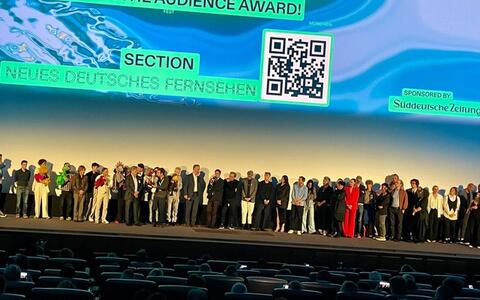 Premierenfotos von »Hallo Spencer – Der Film« mit ifs-Prof. und DoP Jutta Pohlmann ifs filmschule