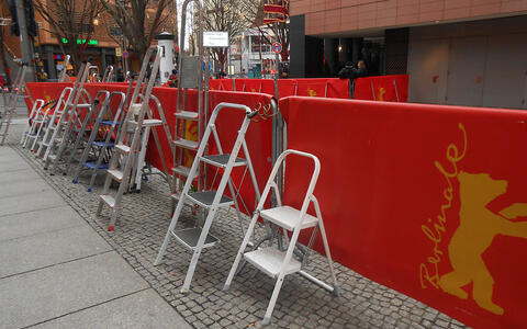 Presseabteil auf der Berlinale