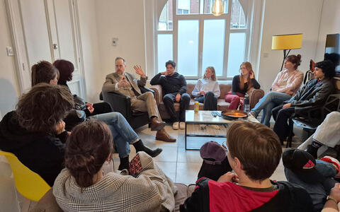 MA Serial Storytelling students at Series Mania Forum, Lille, ifs, filmschule