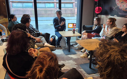 MA Serial Storytelling students at Series Mania Forum, Lille, ifs, filmschule