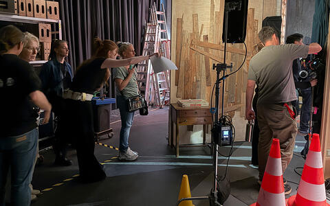 Filmcrew am Set