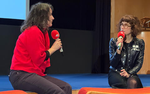 Sonja Hofmann und Melanie Andernach im Gespräch