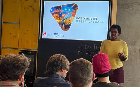 Lemba De Miranda pitcht ihr Projekt