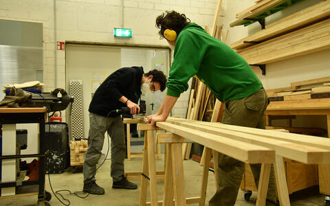 Wände bauen im ifs-Studio