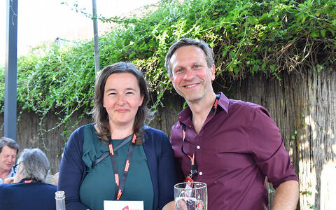 Nadja Radojevic (Geschäftsführung ifs), Andi Wecker (Network Movie)