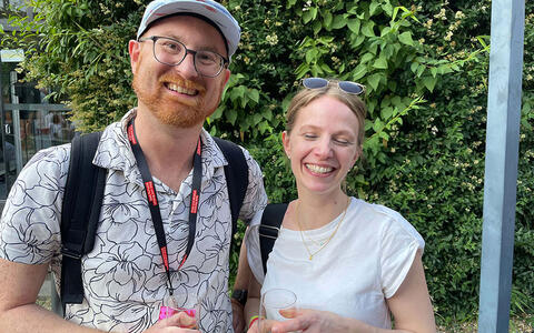 Get-together beim Abschluss des MA Serial Storytelling 2023
