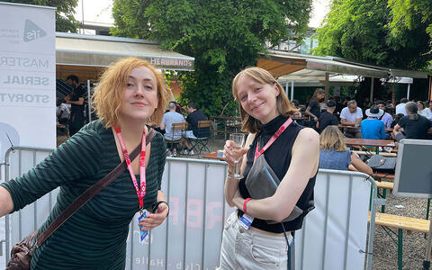 Get-together beim Abschluss des MA Serial Storytelling 2023