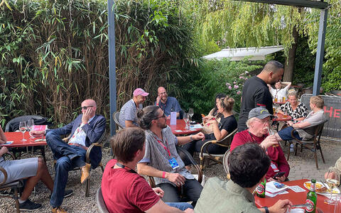Get-together beim Abschluss des MA Serial Storytelling 2023