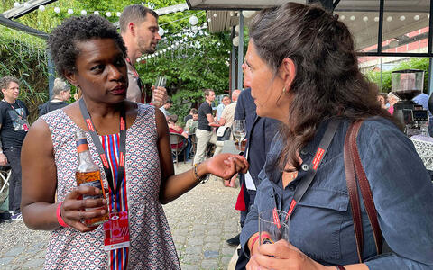 Get-together beim Abschluss des MA Serial Storytelling 2023