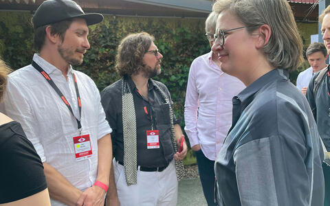 Get-together beim Abschluss des MA Serial Storytelling 2023