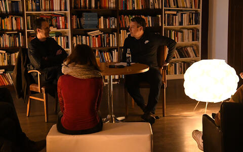 Christian Schnalke und Magnus Vattrodt