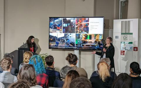Die VFX-Studierenden Ciara Borgards und Ute Becker stellen ihren ifs-Abschlussfilm »Little Heroes« vor.