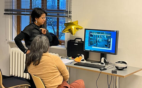 Following the presentations the students then exhibited their projects for curious onlookers and fellow students alike.