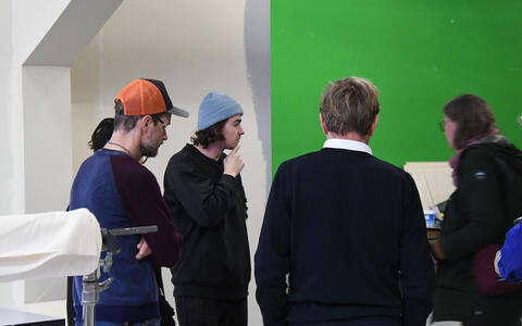 Studiobau der Szenenbildstudierenden