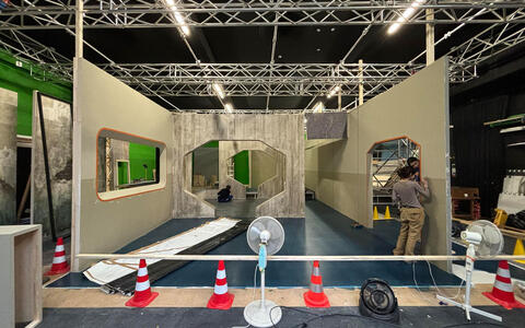 Studiobau der Szenenbildstudierenden