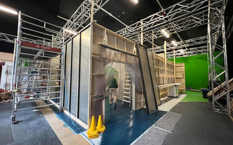 Studiobau der Szenenbildstudierenden