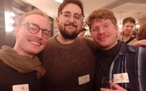 Leonhard Jagels, Alejandro Mathé und Jonas Thibaut 