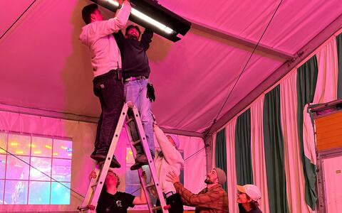Am Filmset vom BA-Abschlussfilm »Treibsand«