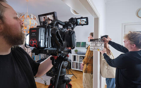 Studierende drehen ihr Musikvideo »Moral of the Story«