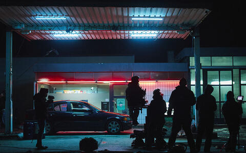 Am Set von »Papilio« (Kurzfilm, 3. Semester BA FIlm)