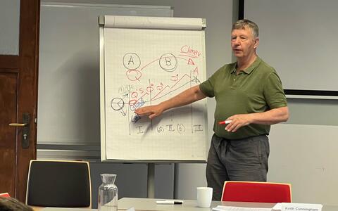 Lecturer Keith Cunningham ifs filmschule